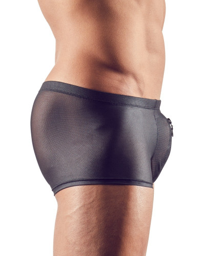 Shorty sexy à zip Hileo Noir  Couleur principale:Noir