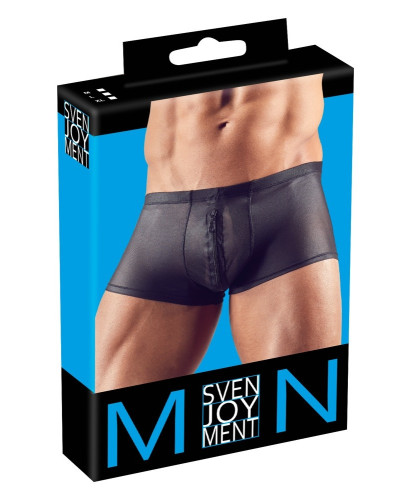 Shorty sexy à zip Hileo Noir  Couleur principale:Noir