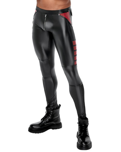 Pantalon ORMETO Noir-Rouge  Couleur principale:Noir Couleur secondaire:Rouge