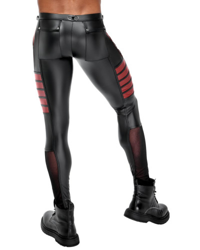 Pantalon ORMETO Noir-Rouge  Couleur principale:Noir Couleur secondaire:Rouge