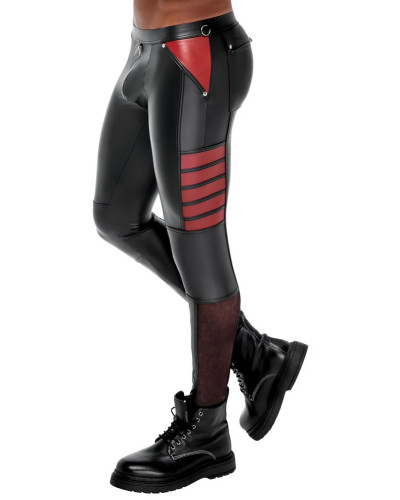 Pantalon ORMETO Noir-Rouge  Couleur principale:Noir Couleur secondaire:Rouge
