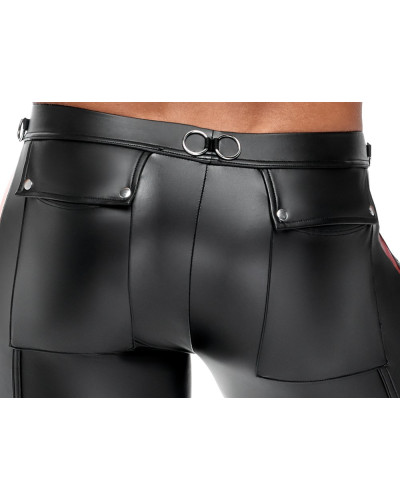 Pantalon ORMETO Noir-Rouge  Couleur principale:Noir Couleur secondaire:Rouge
