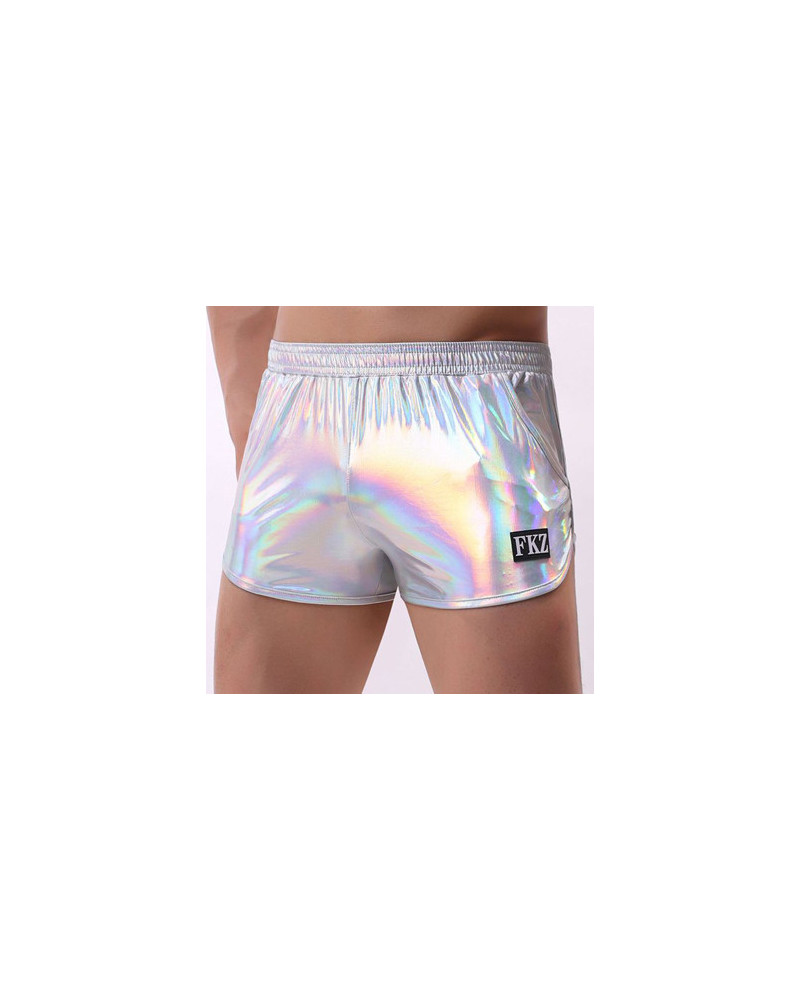 Short brillant Fakiz Gris argenté  Couleur principale:Gris
