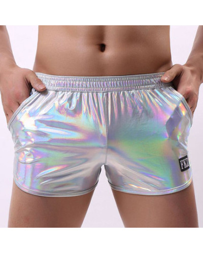 Short brillant Fakiz Gris argenté  Couleur principale:Gris