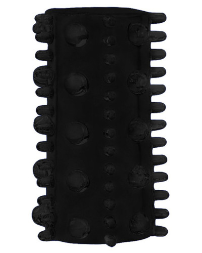Etuis Texture Relief pour pénis Noir 