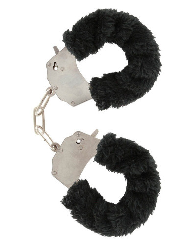 Menottes avec Fourrure Noire 