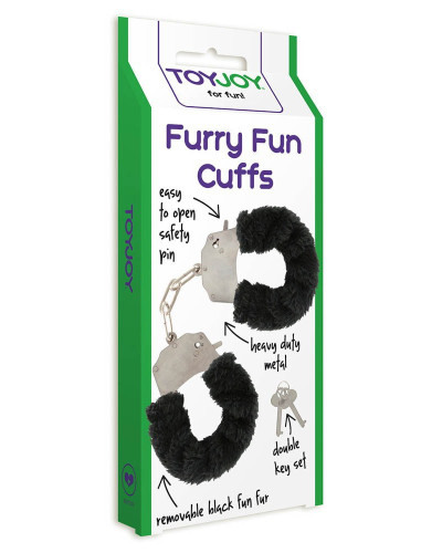 Menottes avec Fourrure Noire 
