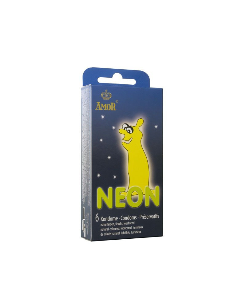 Préservatifs Neon Phosphorescent x6 
