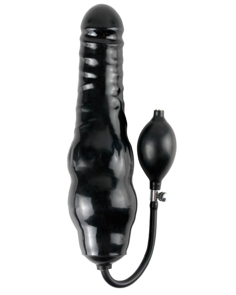 Gode gonflable 20 x 6.5 cm Noir 