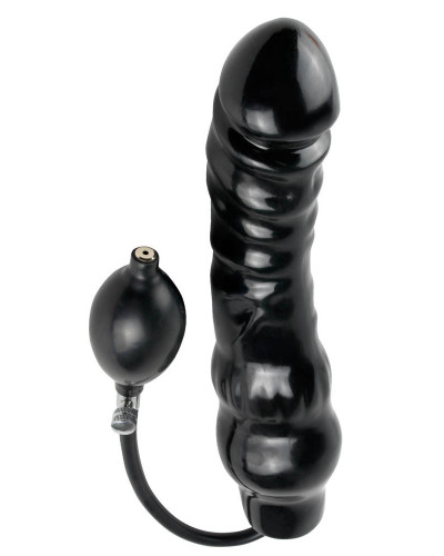 Gode gonflable 20 x 6.5 cm Noir 