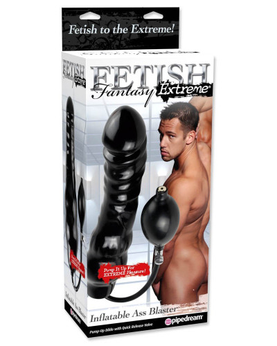 Gode gonflable 20 x 6.5 cm Noir 