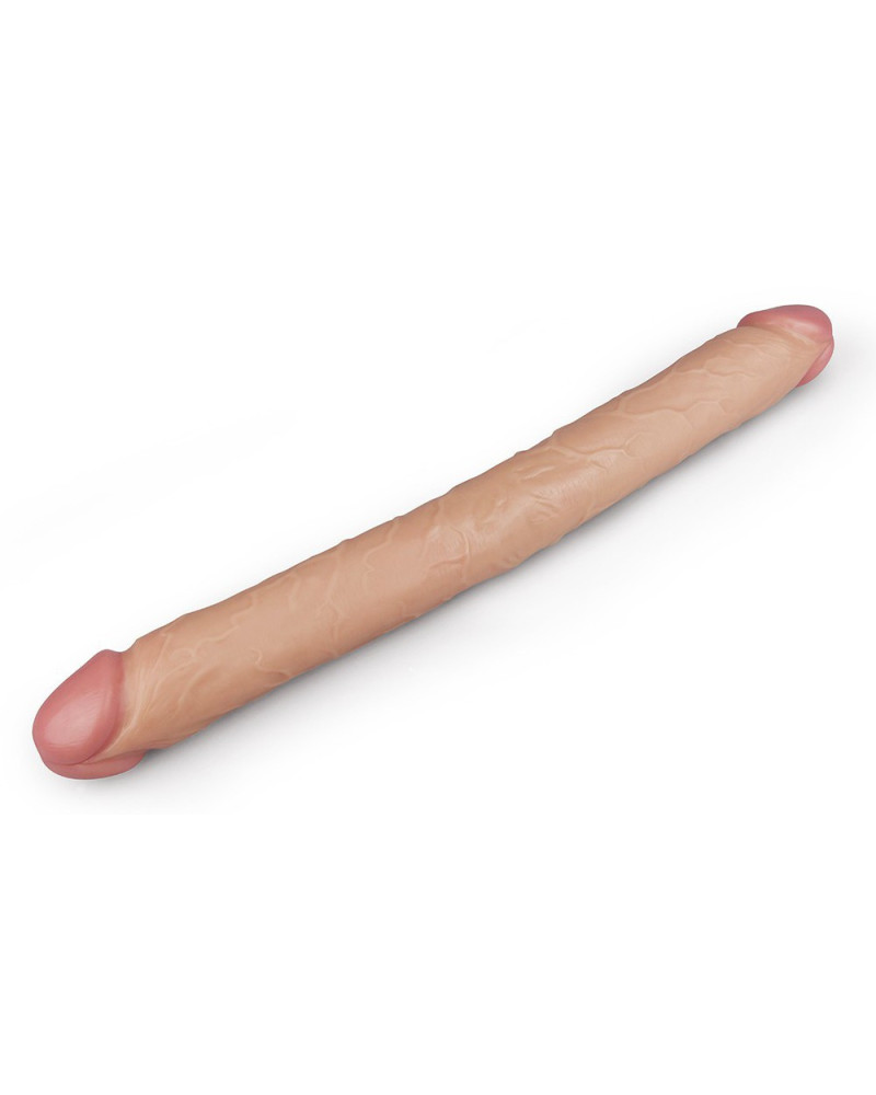 Double Dildo Realistic Slim 44 x 4.5cm 