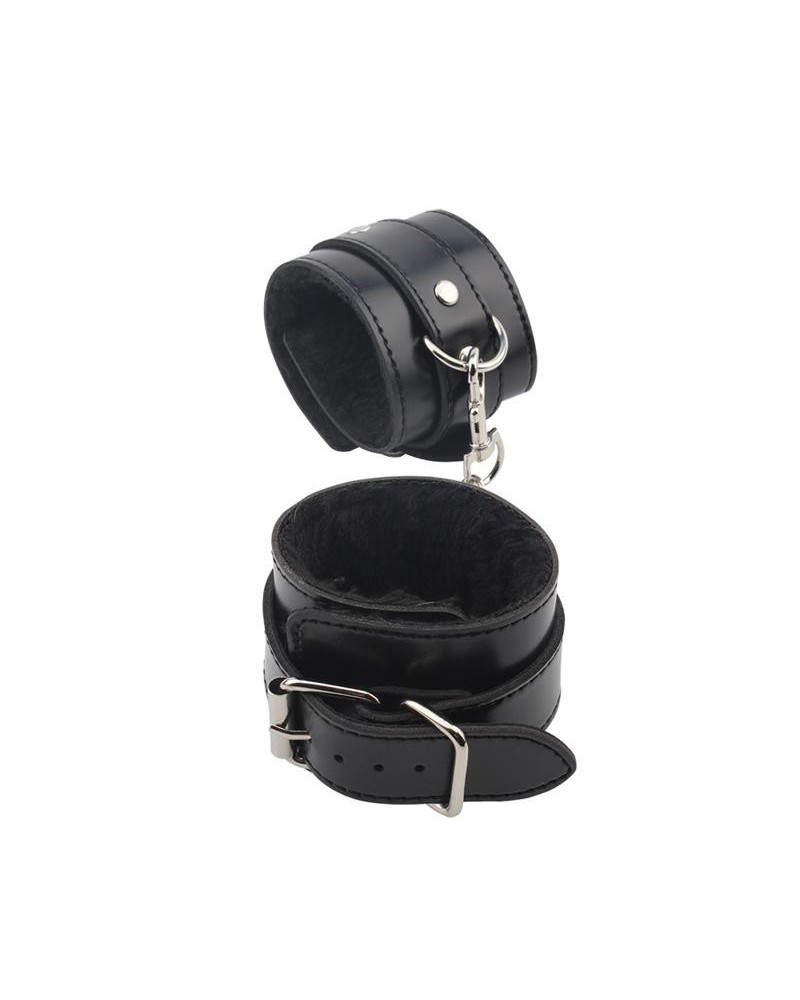 Menottes Noires avec Fourrure 