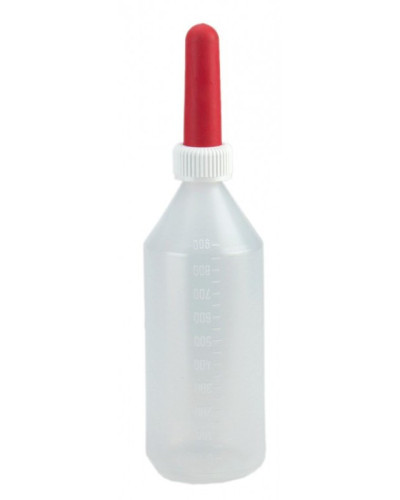 Bouteille avec tétine 1 L - Embout souple 9 x 2.8cm 