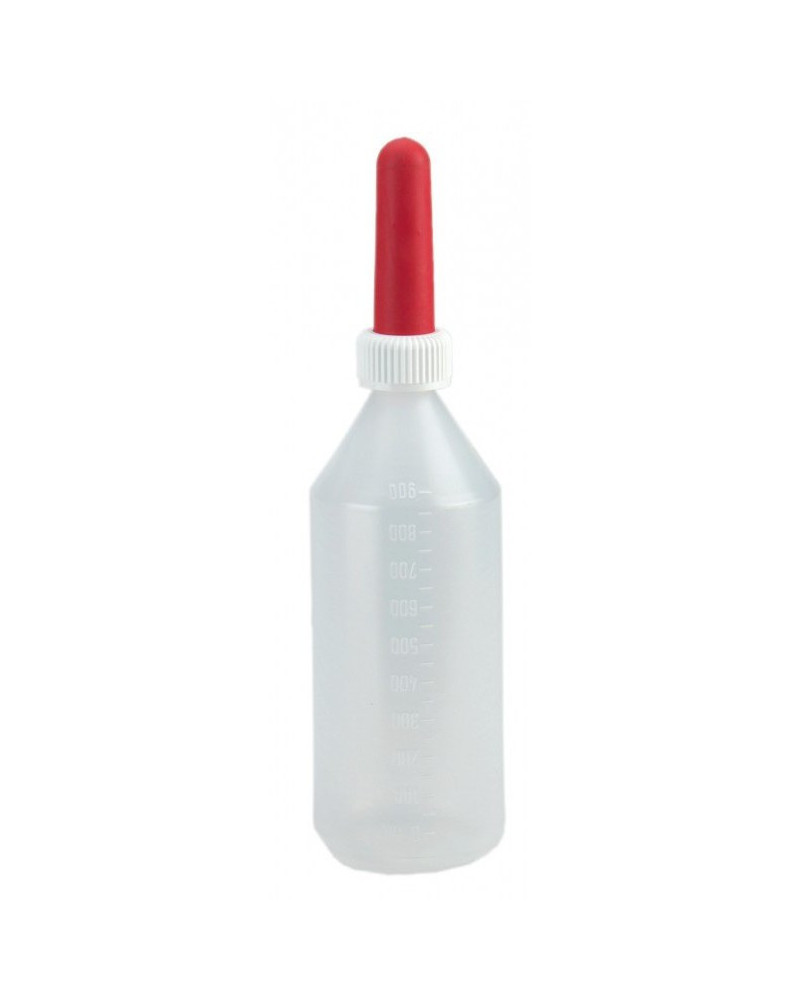 Bouteille avec tétine 1 L - Embout souple 9 x 2.8cm 