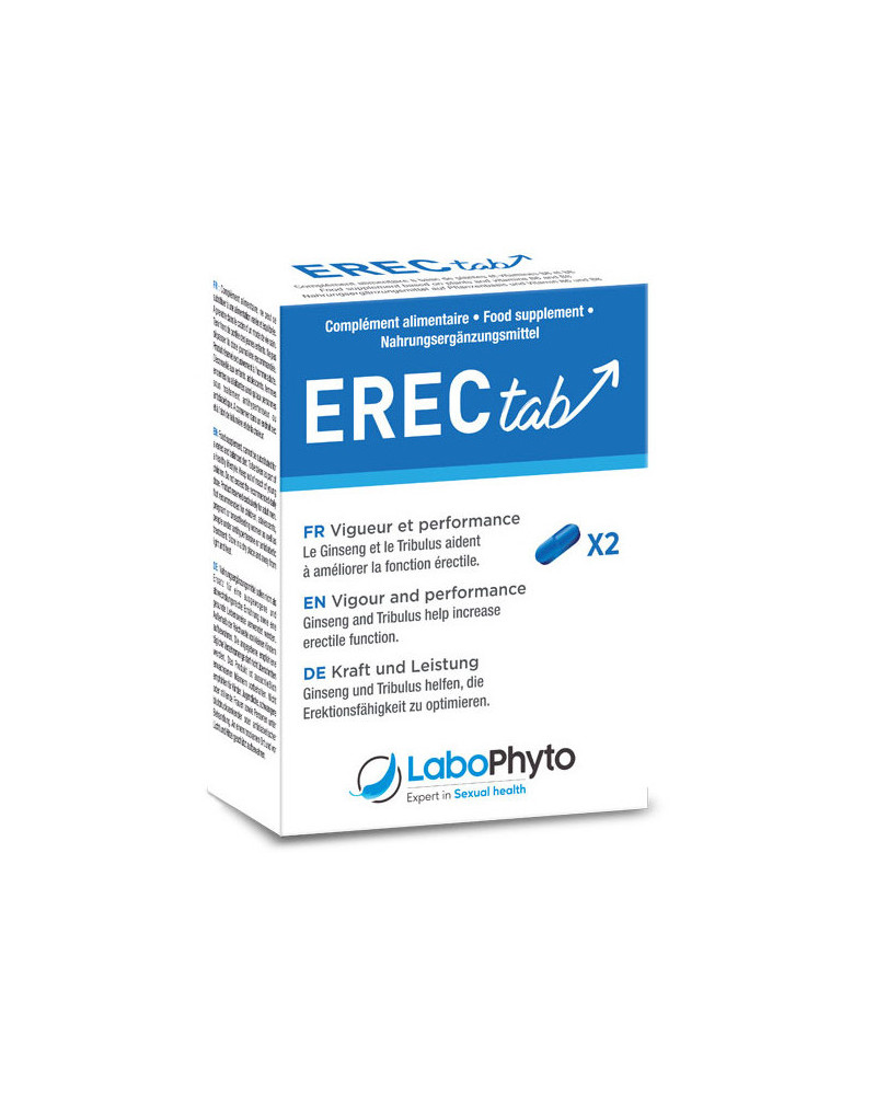 Stimulant d'érection Erec Tab 2 gélules 