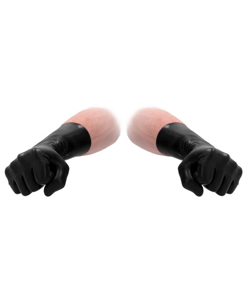 Gants en Latex Fist It Noirs 