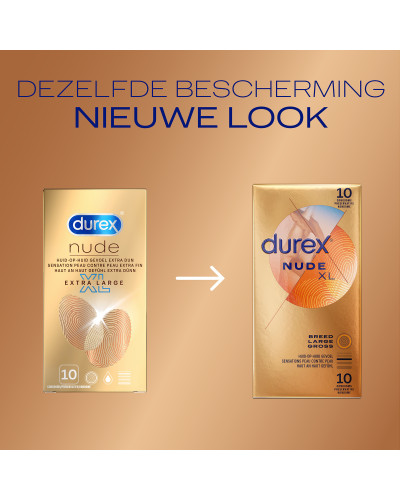 Préservatifs Durex Nude XL x10 