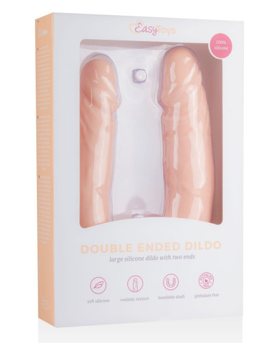 Double gode réaliste 40 x 4 cm 