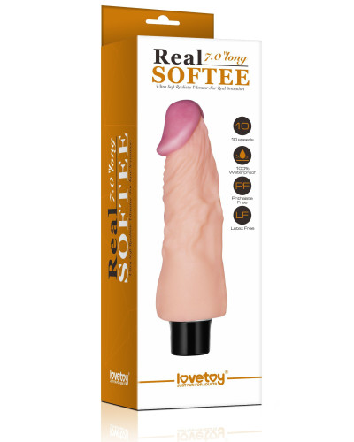 Gode vibrant Real Soft 14 x 4cm 