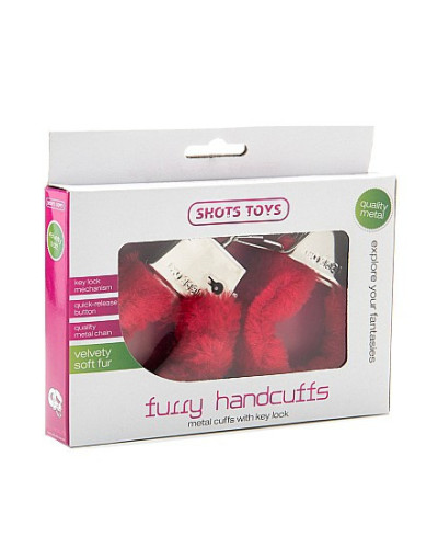 Menottes Furry Rouge 