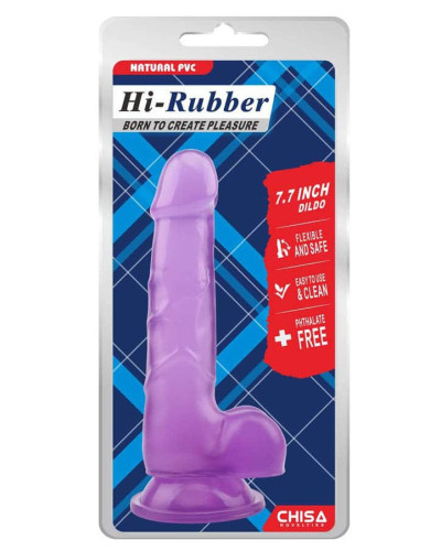 Gode Violet Hi-Rubber 14 x 3.6 cm 