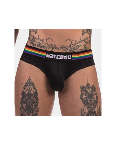 Slip Barcode Pride Noir  Couleur principale:Blanc