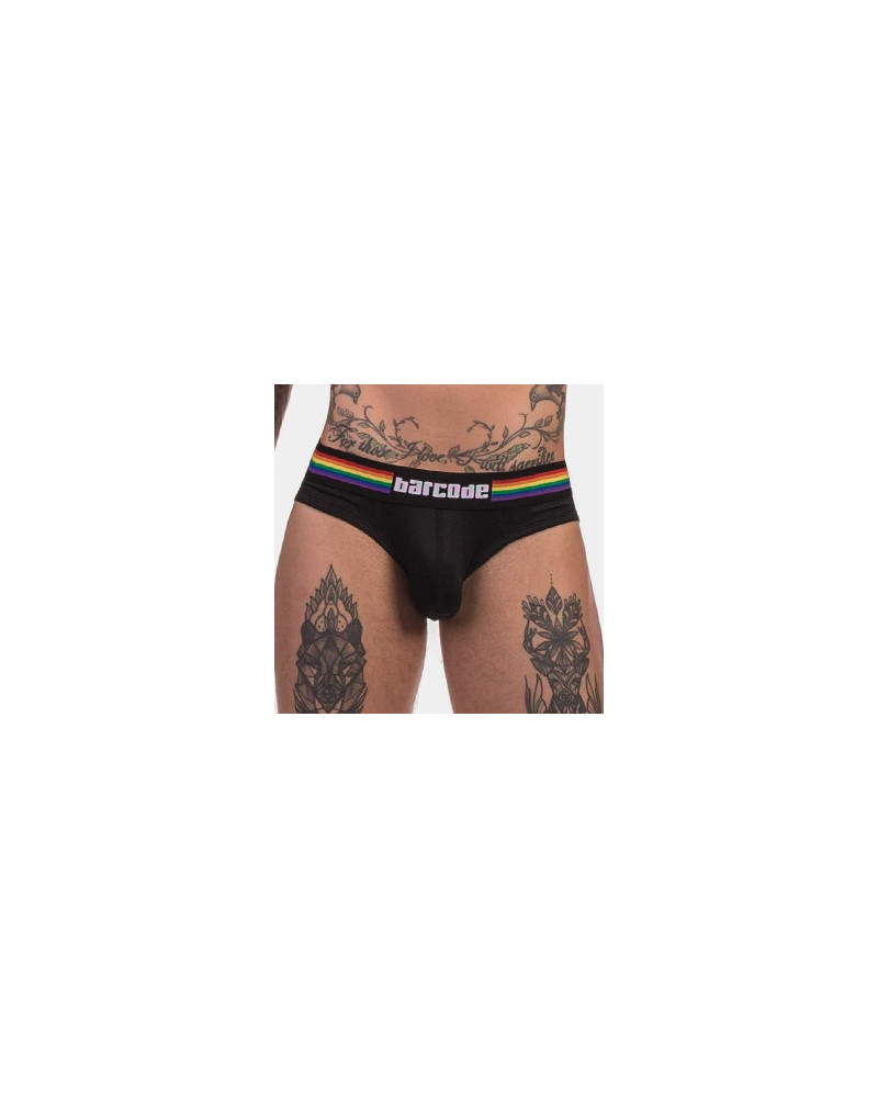 Slip Barcode Pride Noir  Couleur principale:Blanc