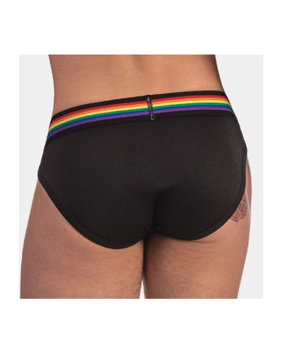 Slip Barcode Pride Noir  Couleur principale:Blanc