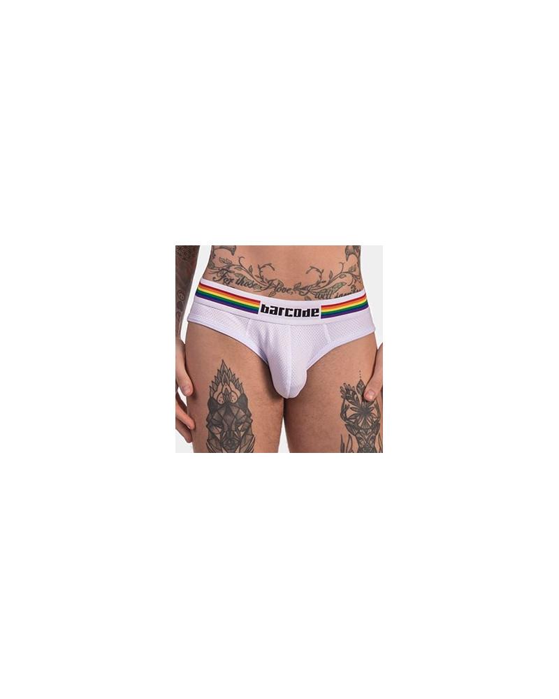 Slip Barcode Pride Blanc  Couleur principale:Blanc