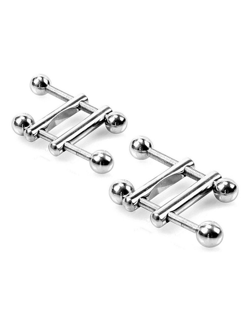 Pinces pour tétons Square End Ball x2 