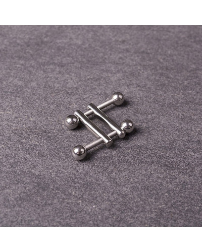 Pinces pour tétons Square End Ball x2 