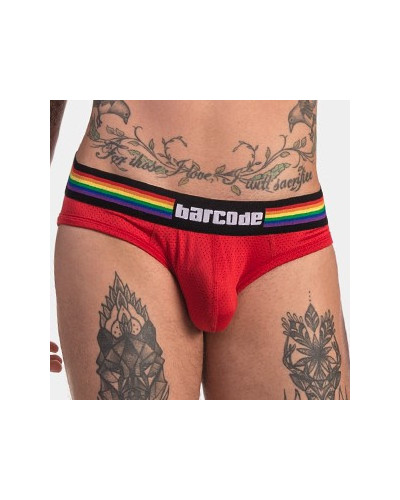 Slip Barcode Pride Rouge  Couleur principale:Rouge