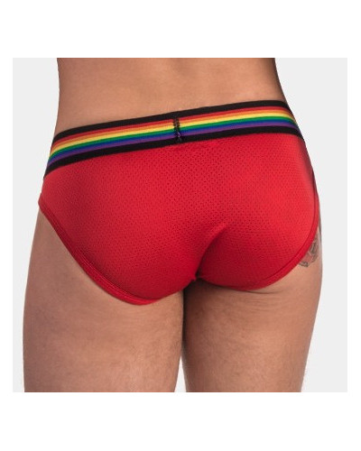 Slip Barcode Pride Rouge  Couleur principale:Rouge