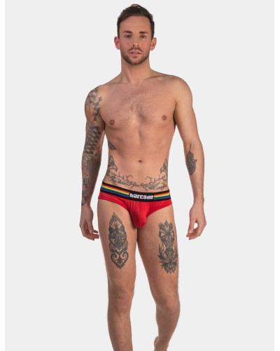 Slip Barcode Pride Rouge  Couleur principale:Rouge