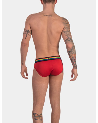 Slip Barcode Pride Rouge  Couleur principale:Rouge