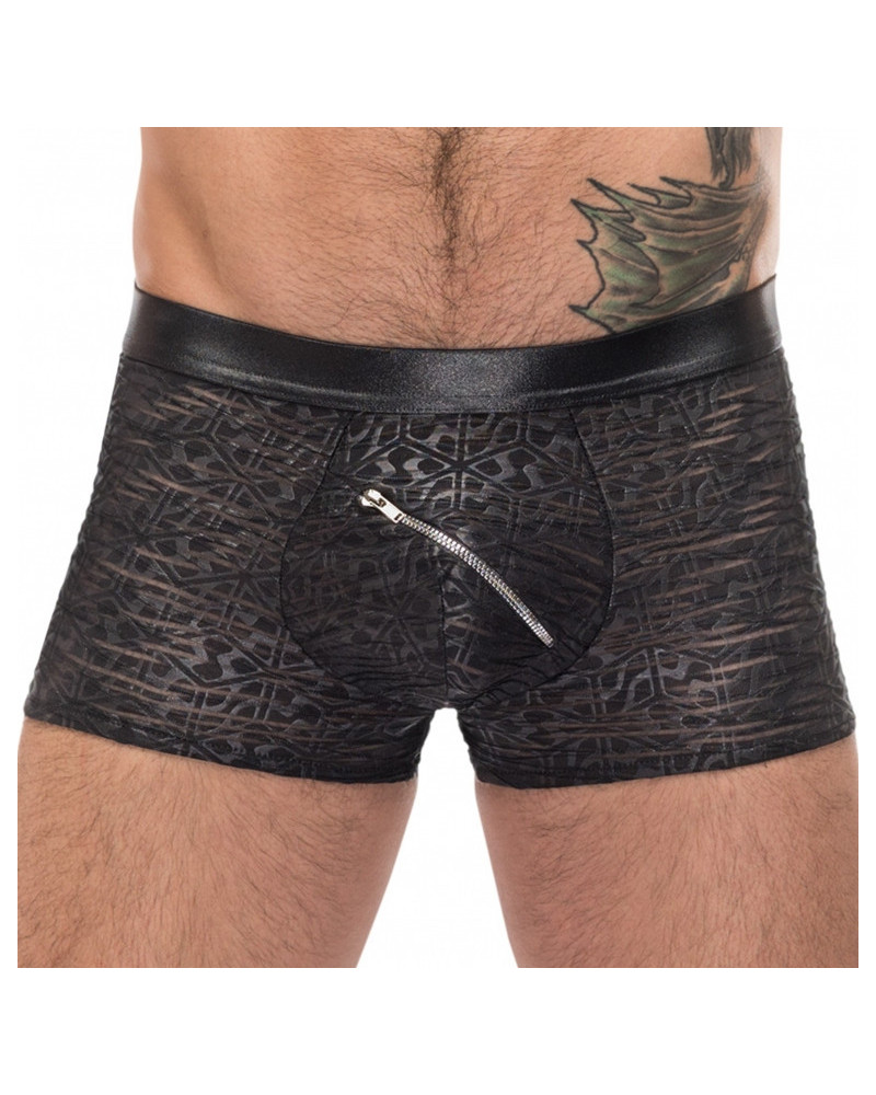 Boxer Zip Pouch Noir  Couleur principale:Noir