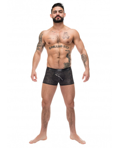 Boxer Zip Pouch Noir  Couleur principale:Noir