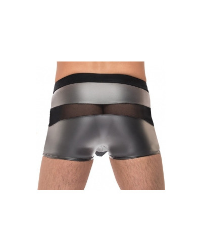 Boxer sexy IRON CLAD Noir-Argenté  Couleur principale:Noir Couleur secondaire:Gris