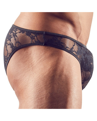 Slip sexy dentelle FlowThin Noir  Couleur principale:Noir