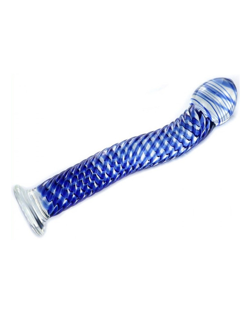 Gode en verre Blue Wave 17.5 x 2.6 cm 