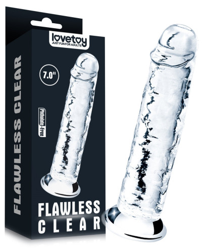 Gode transparent Flawless 16 x 3.5 cm 