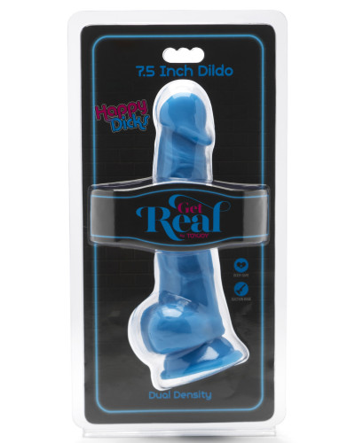 Gode Happy Dick 14 x 3.8 cm Bleu 