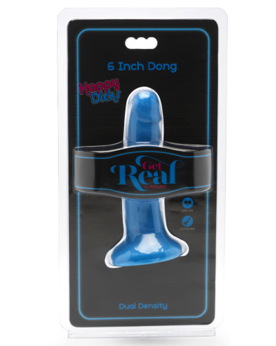 Gode Happy Dick 13 x 3 cm Bleu 