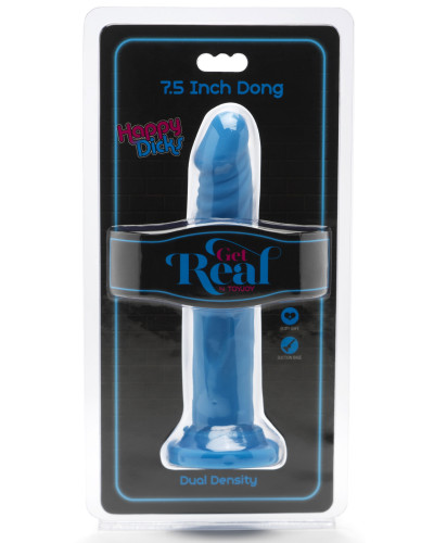Gode Happy Dick 18 x 3.5 cm Bleu 