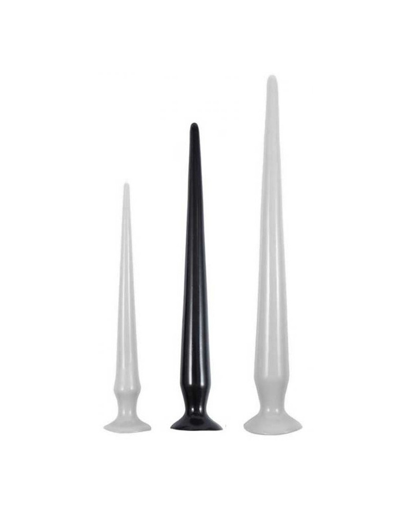 Gode long TAIL FLEX M 40 x 4.5 cm Noir 