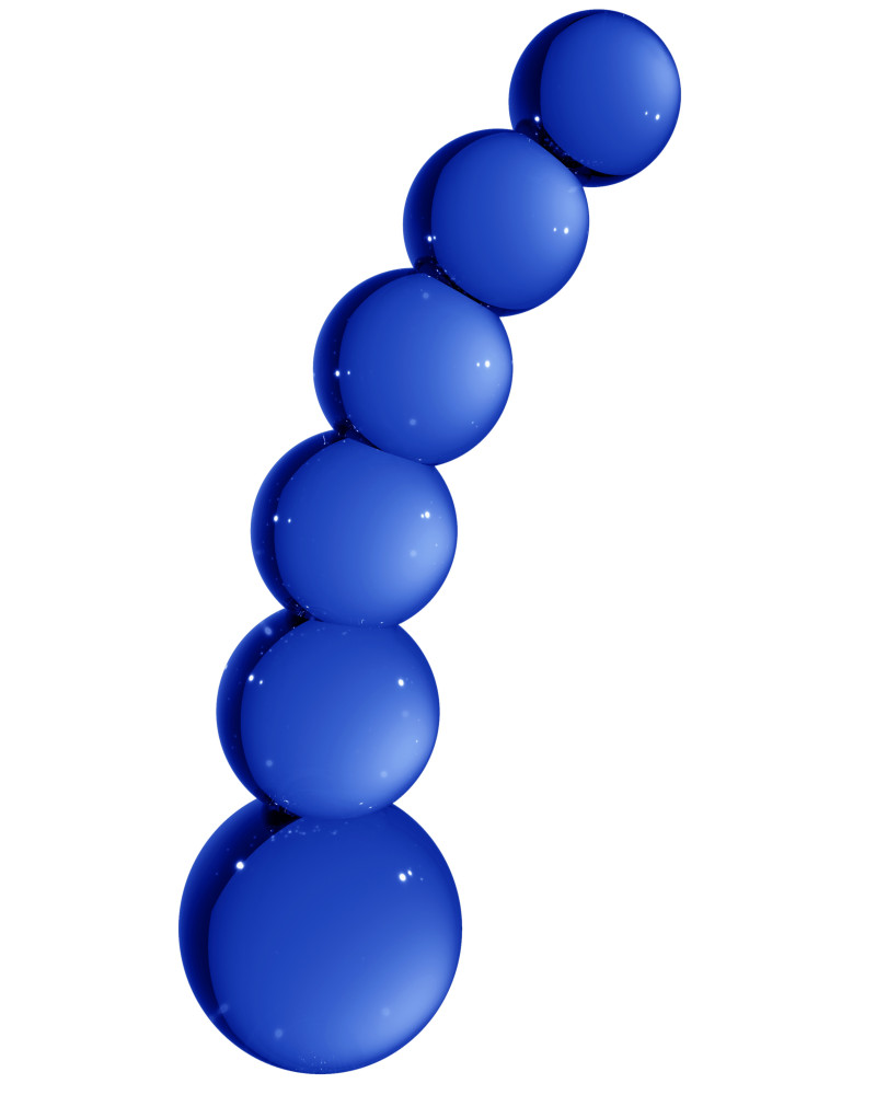Gode en verre Planets Bleu 18 x 4.3 cm 