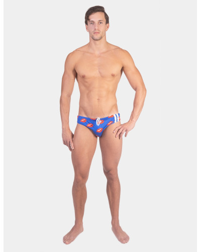 Slip de bain KISS Bleu  Couleur principale:Bleu