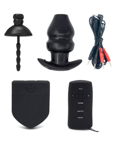 Kit Plugs Anus + Penis Electro 