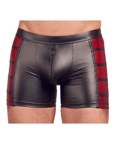 Boxer long VEGA Noir-Rouge  Couleur principale:Noir Couleur secondaire:Rouge